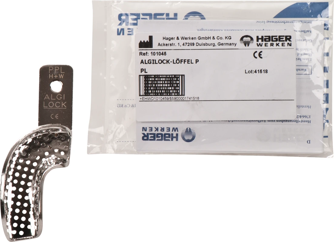 Algilock® Stück einzeln links PPL perforiert