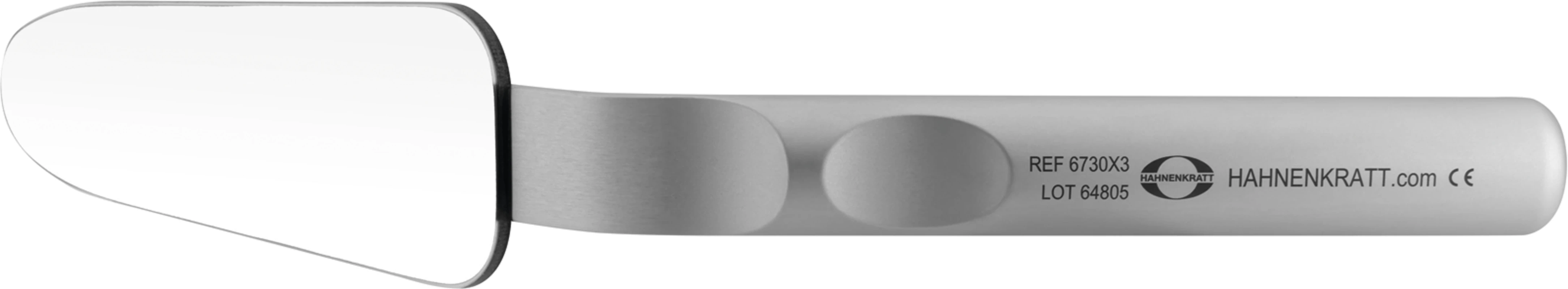 Fotospiegel FS ULTRA Stück 42 x 128 mm, lateral gerade, langer Griff