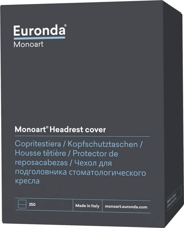 Monoart® Kopfschutztaschen Spenderbox 250 Stück blau, 28 x 30 cm Monoart® Kopfschutztaschen EURONDA