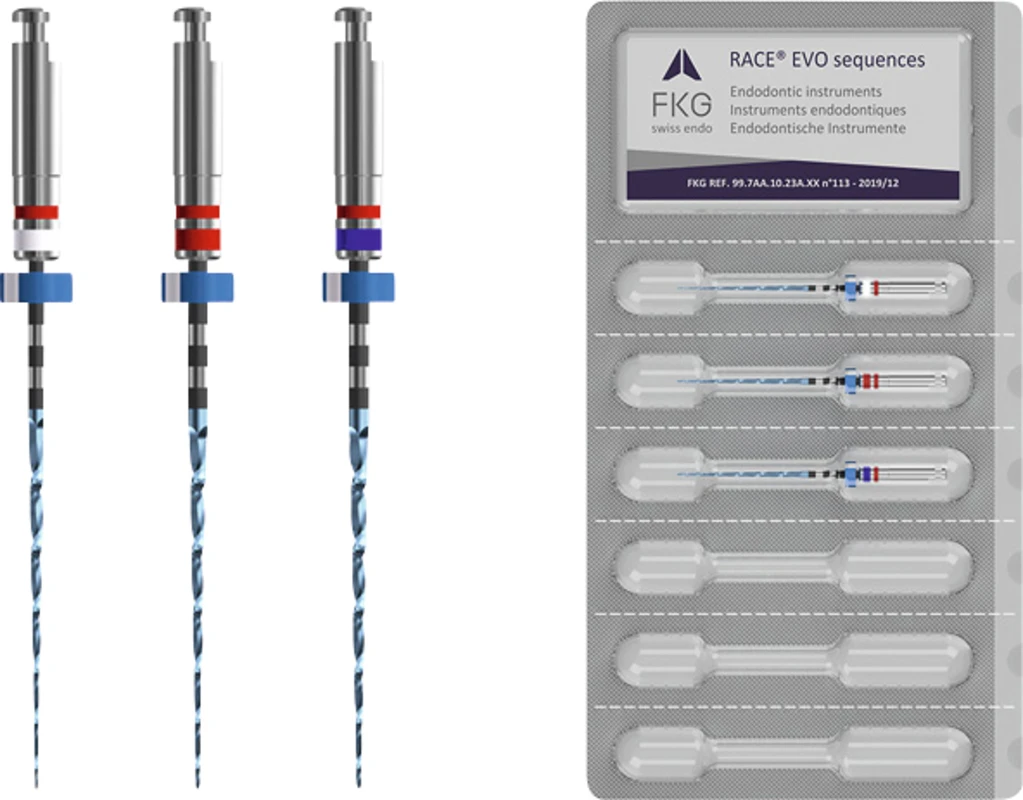 FKG RACE® EVO Packung 3 Stück 25 mm ISO (015, 025, 030), Taper.04