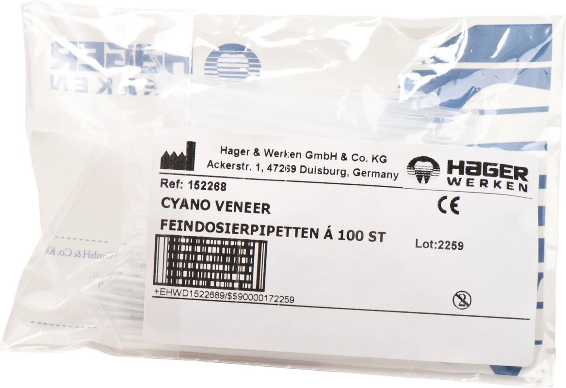 Cyano Feindosierpipetten Hager &amp; Werken