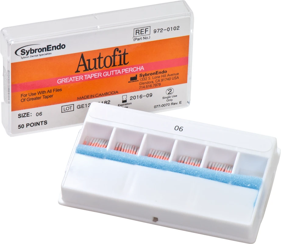 Autofit Guttapercha Packung 50 Stück Taper.06