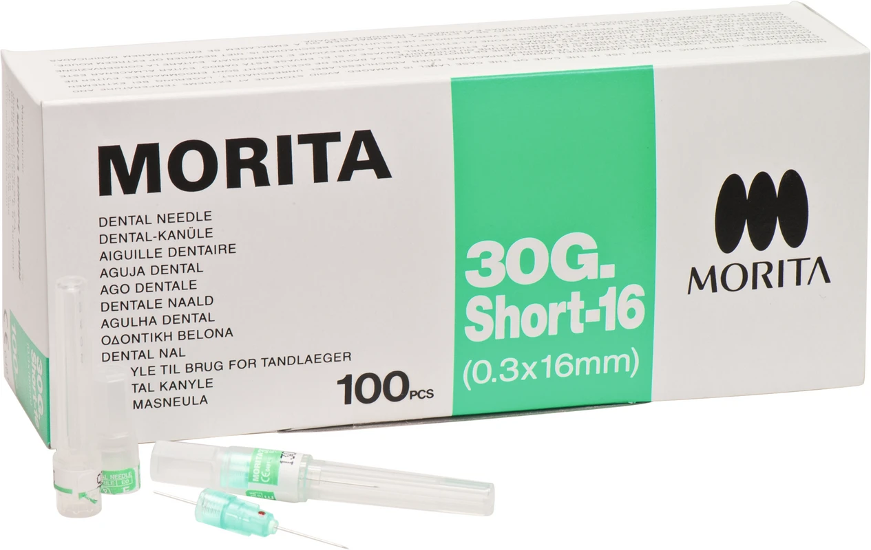 MORITA Kanülen Packung 100 Stück 30 GS-16, 0,3 x 16 mm