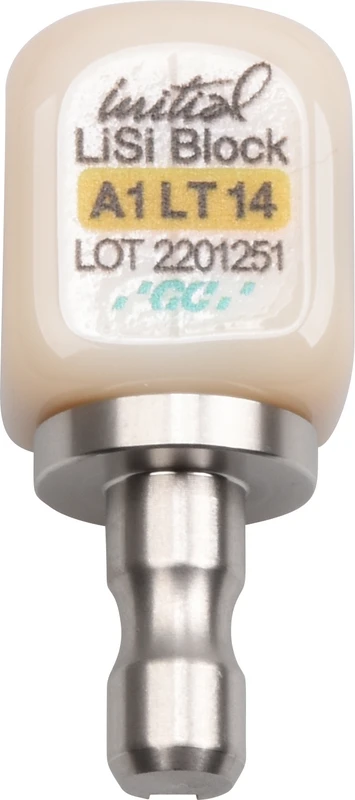 GC Initial™ LiSi Block für CEREC Packung 5 Stück Größe 14, A1 LT
