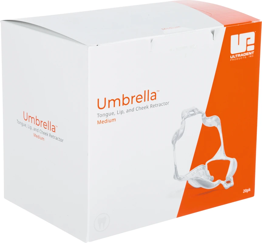 Umbrella™ Zungen-, Lippen- und Wangenhalter Packung 20 Stück medium