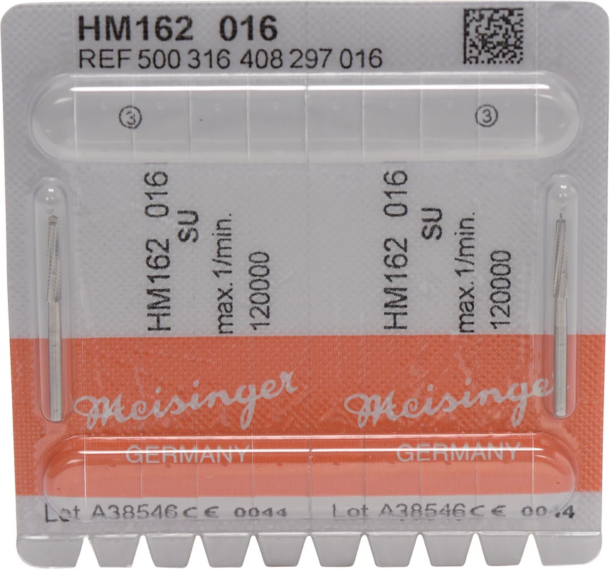 Chirurgie Fräser HM 162 Packung 2 Stück FG XL, Figur 408, 11 mm, ISO 016 Chirurgie Fräser HM 162 Hager & Meisinger