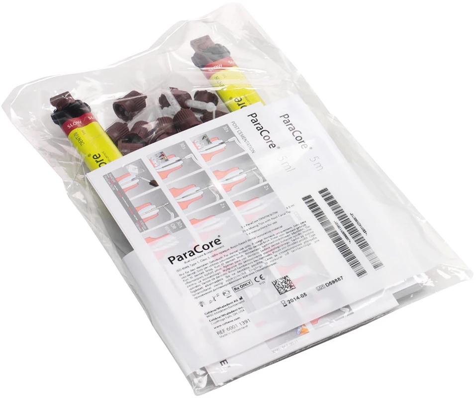 ParaCore® SLOW Nachfüllpackung 2 x 5 ml Spritze slow dentin, 20 Mixing Tips
