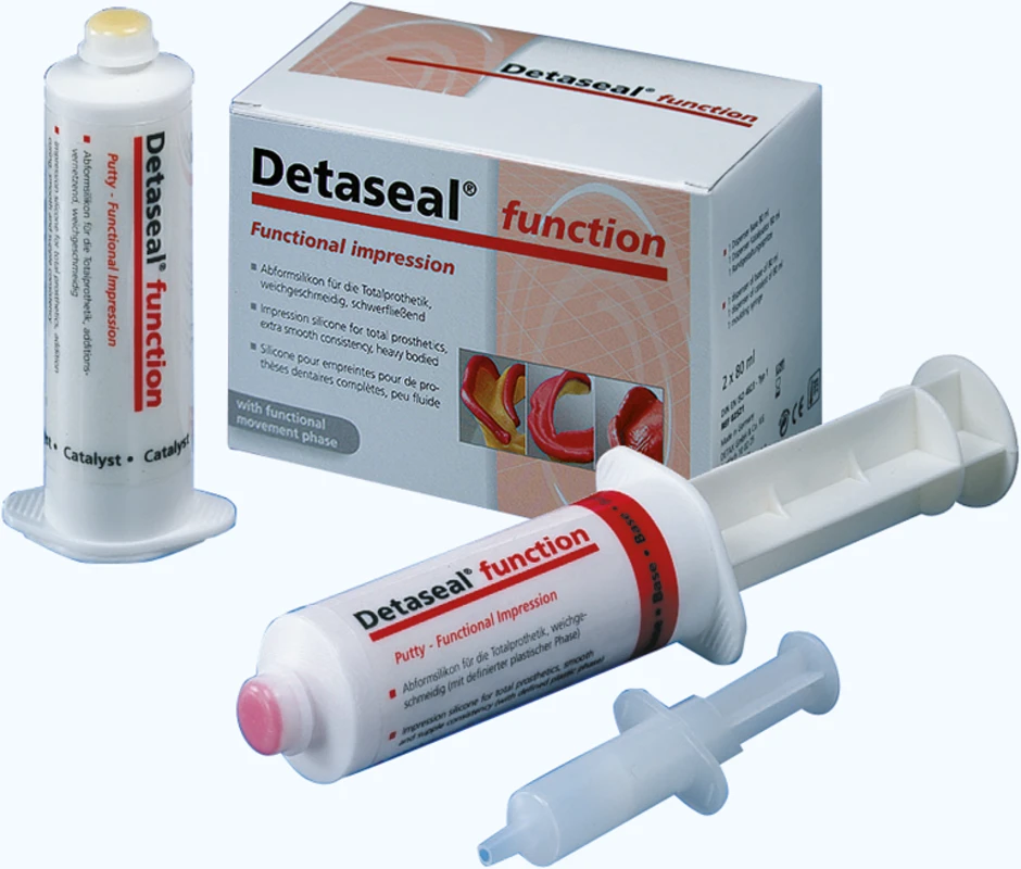 Detaseal® function Packung 80 ml Base, 80 ml Katalysator, 1 Randgestaltungsspritze