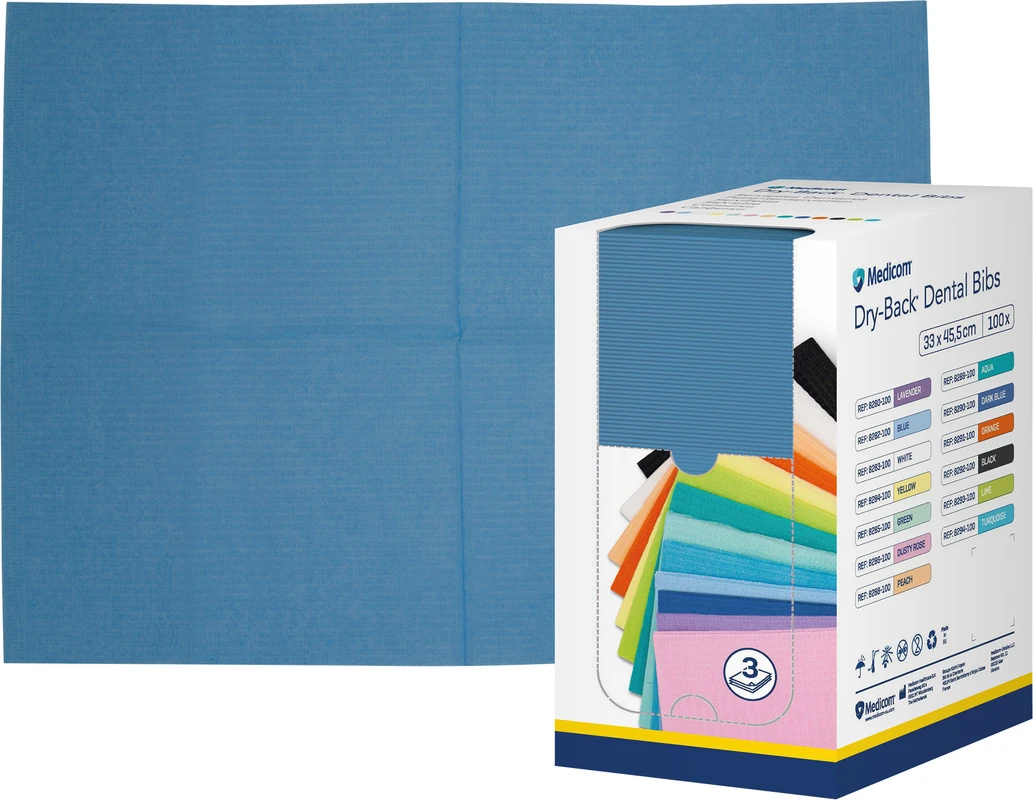 Medicom® Dry-Back® Patientenservietten Karton 100 Stück dunkelblau, 33 x 45,5 cm