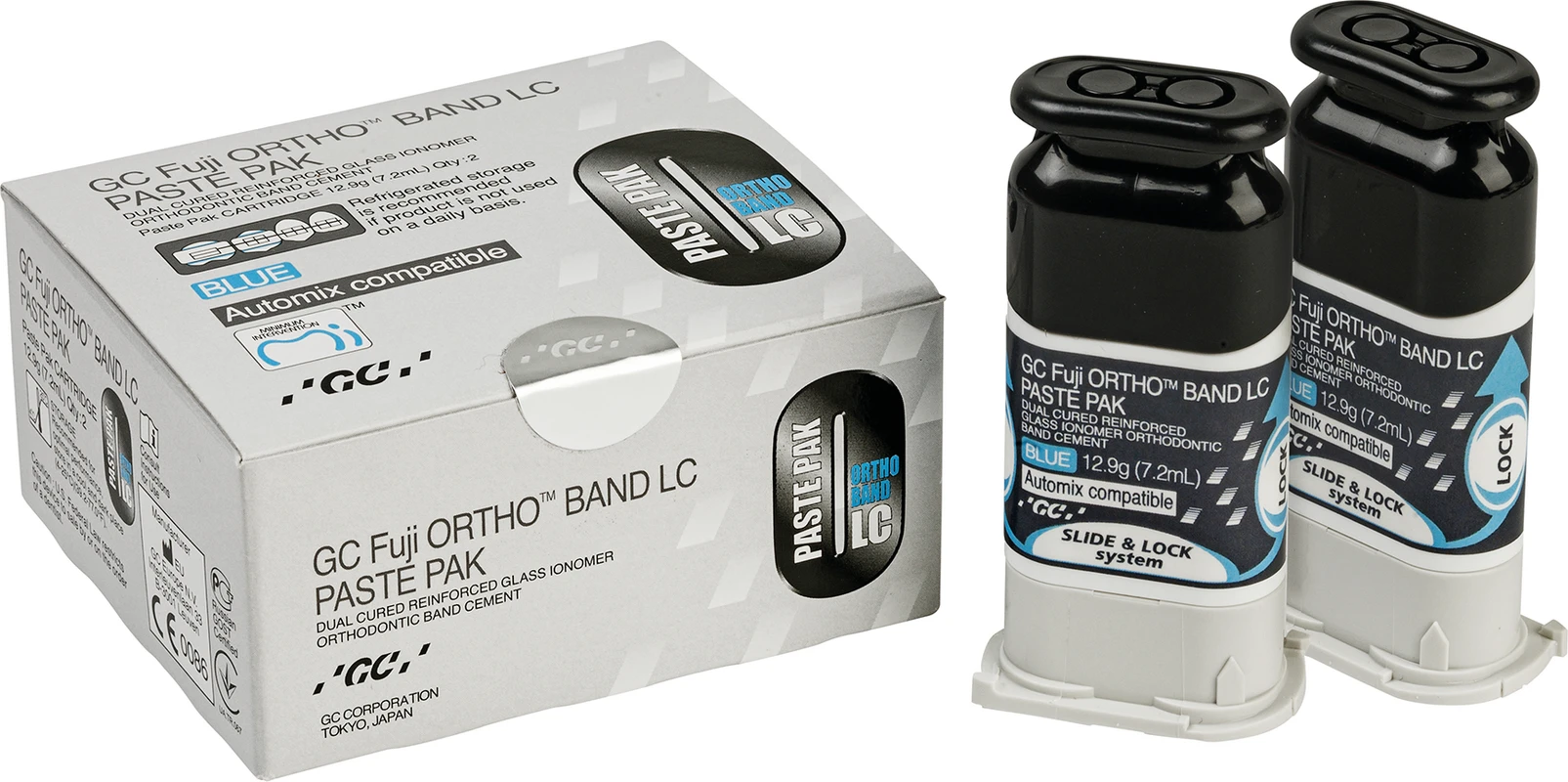 GC Fuji ORTHO BAND LC Automix Nachfüllpackung 2 x 12,9 g Kartusche SL, 1 Mischblock Nr. 22