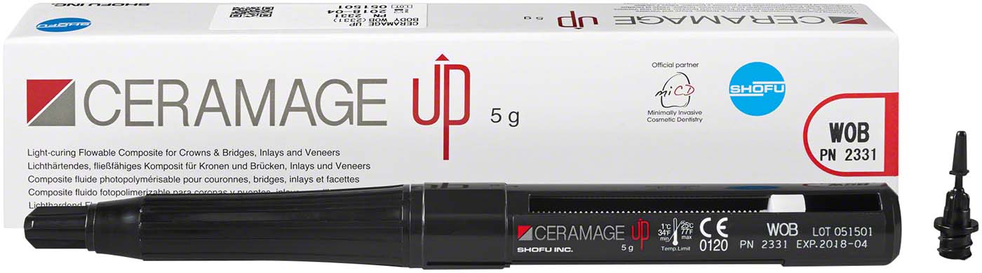 CERAMAGE UP Spritze 5 g Komposit body W0 CERAMAGE UP SHOFU