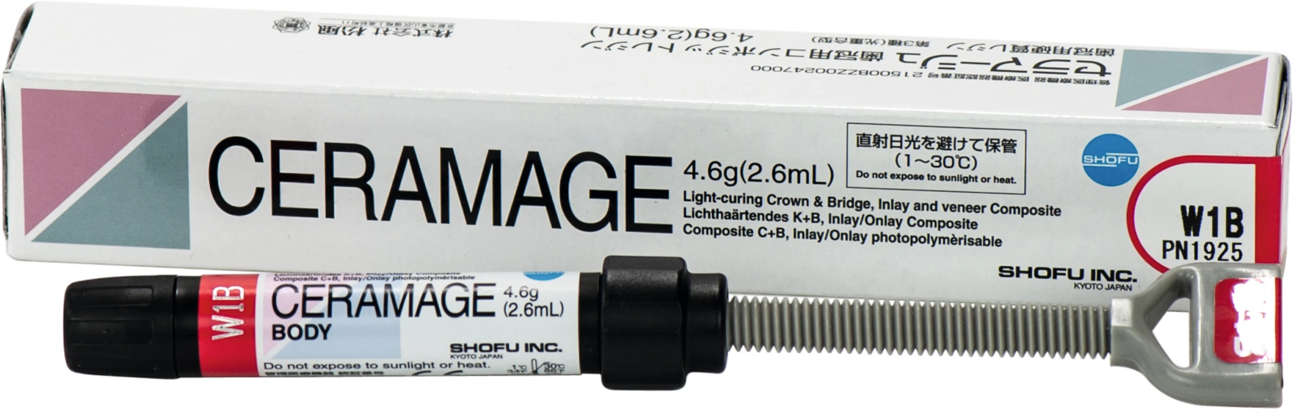 CERAMAGE Spritze 4,6 g dentin W1 CERAMAGE SHOFU