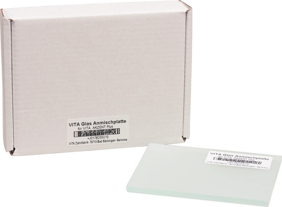 VITA AKZENT® Plus Anmischplatte Stück Anmischplatte Kristallglas, 70 x 95 mm