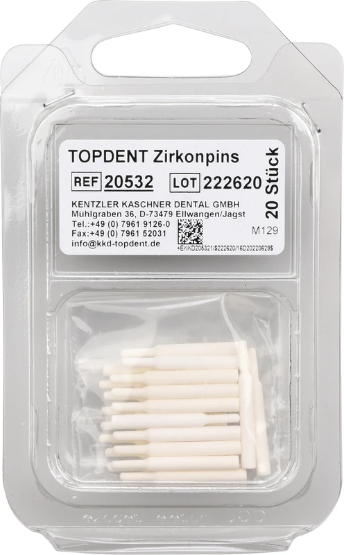 Zirkon Brenngutträger Packung 20 Haltestifte