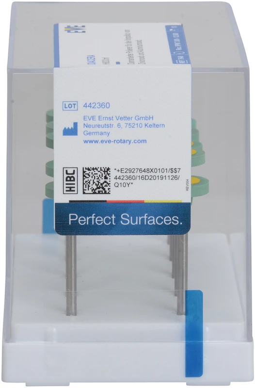 EVE DIACERA Packung 10 Stück grün mittel, HP, Figur Rad, 11 x 2 mm