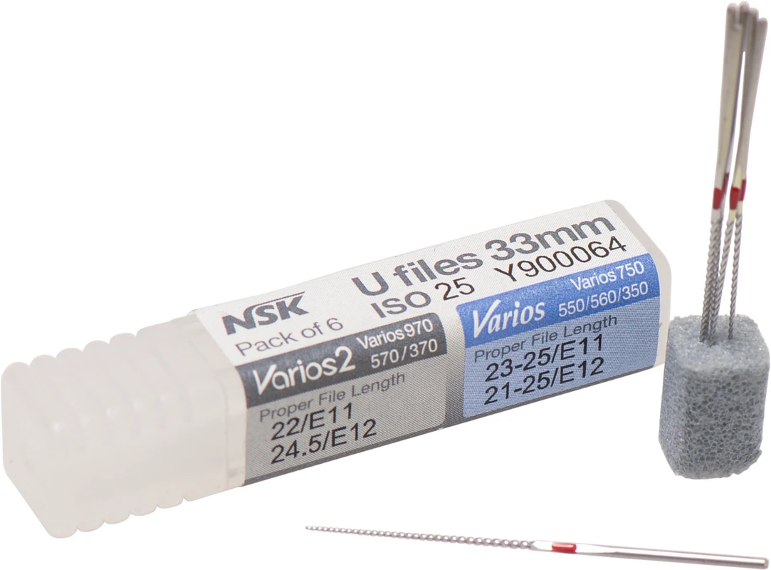 Endofeilen Packung 6 Stück 33 mm, ISO 025, für Varios
