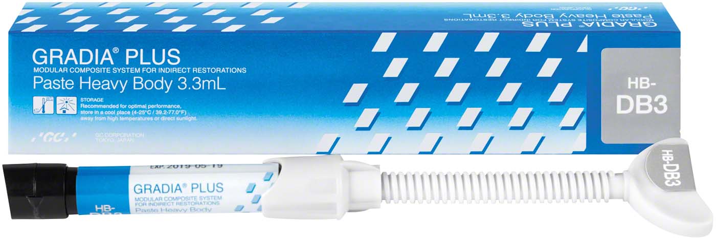 GC GRADIA® PLUS Spritze 3,3 ml Paste HB-DB3 GC GRADIA® PLUS GC