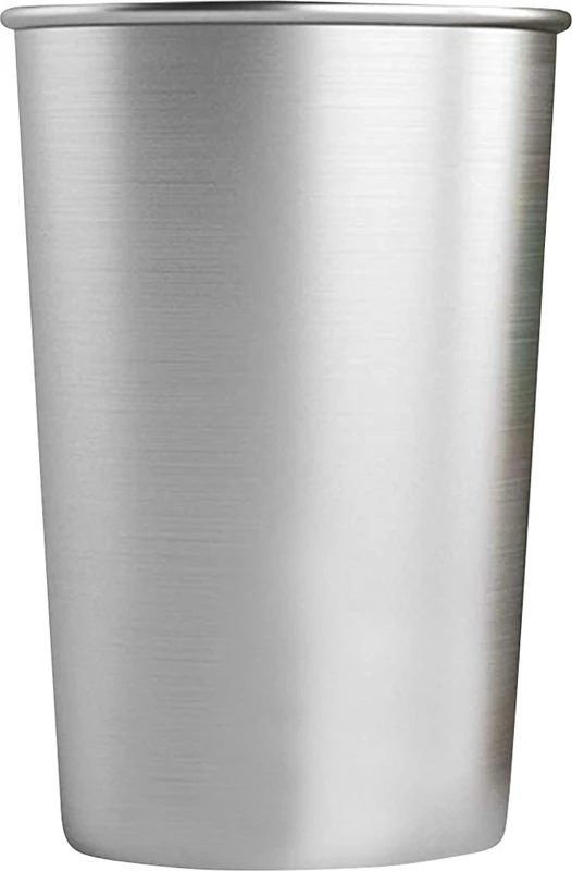 Mundspülbecher Edelstahl neutral Packung 6 Stück