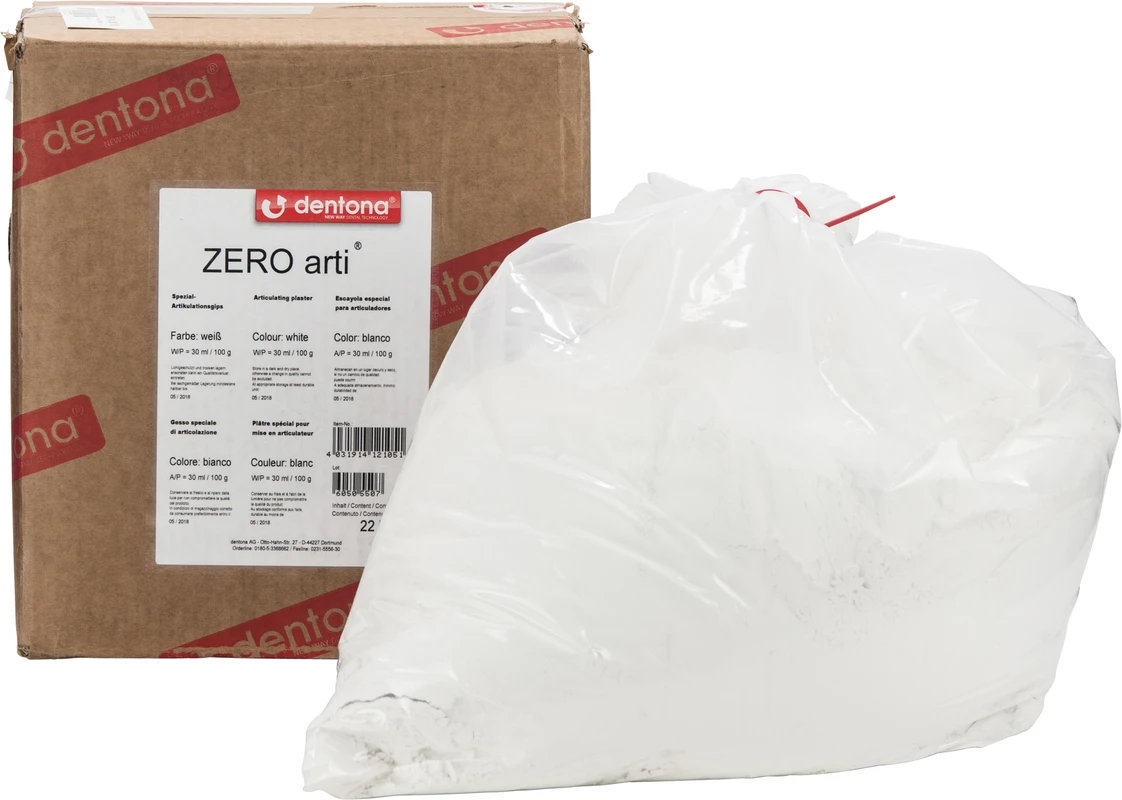 ZERO arti® Karton 22 kg Gips ZERO arti® dentona
