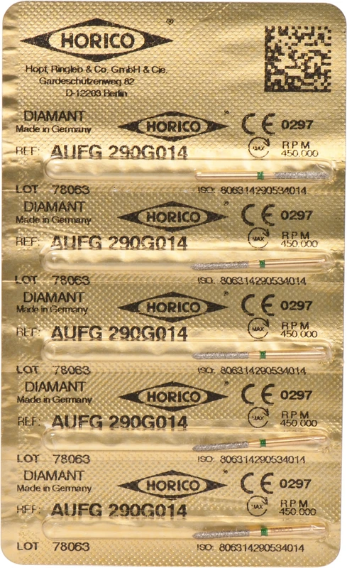Diamant AuFG 290 Packung 5 Stück grün grob, FG, Figur 290, ISO 014