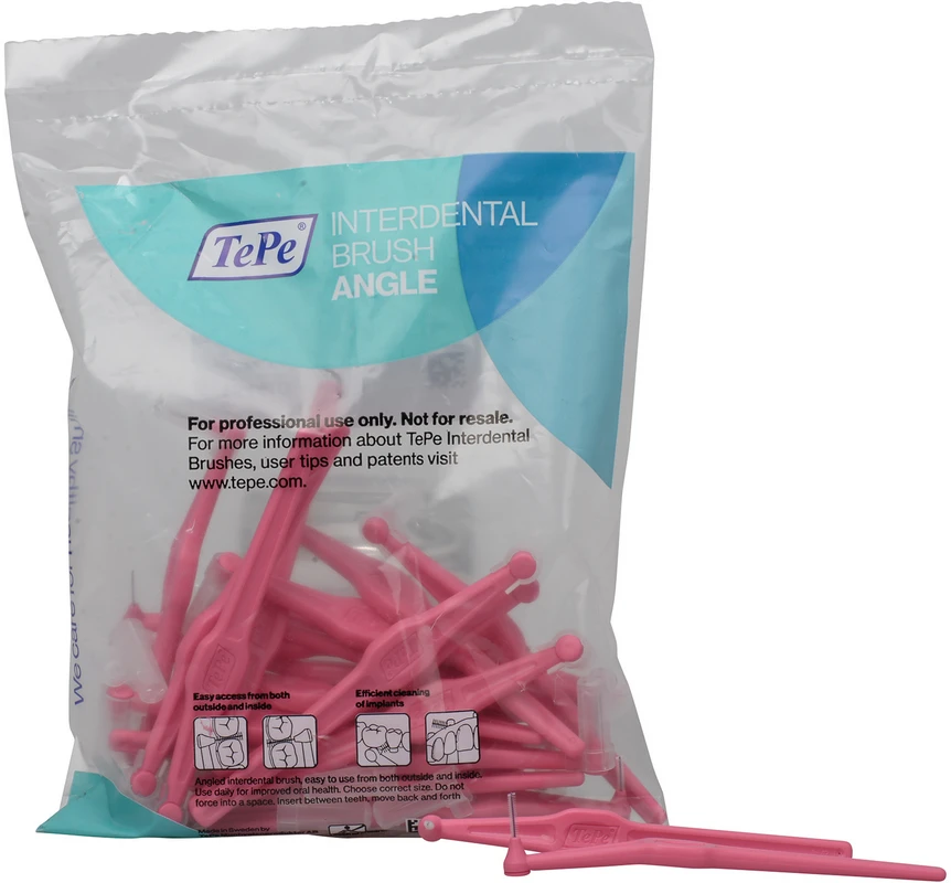 TePe® Interdentalbürsten Angle™ Packung 25 Stück pink, Ø 0,4 mm