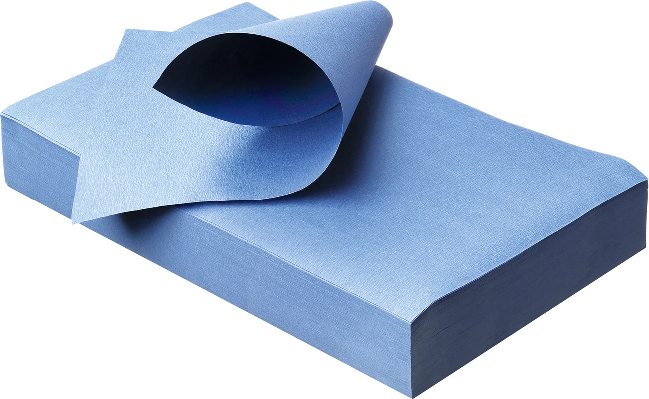 Dental Tray-Einlagen Karton 10 x 250 Stück 18 x 28 cm, med blau