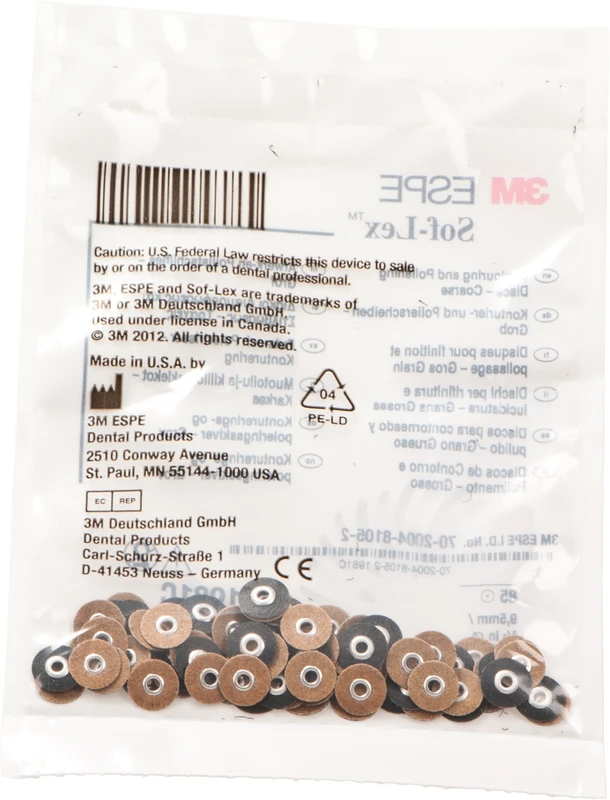 Sof-Lex™ Ausarbeitungs- und Polierscheiben Packung 85 Scheiben Ø 9,5 mm, grob