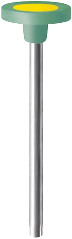 Diamant Polierer Packung 2 Stück türkis/gelb mittel, HP, Figur 9852, 2 mm, ISO 110