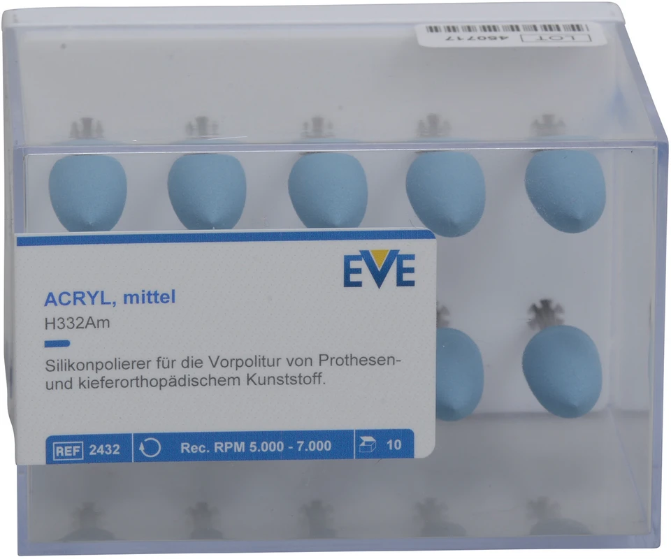 EVE ACRYL Packung 10 Stück hellblau, mittel H332Am