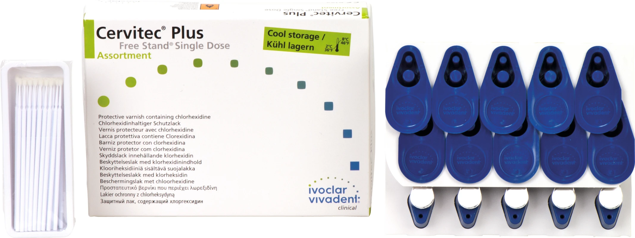 Cervitec® Plus Sortiment 20 x 0,25 g Single-Dose, 50 Applikatoren weiß