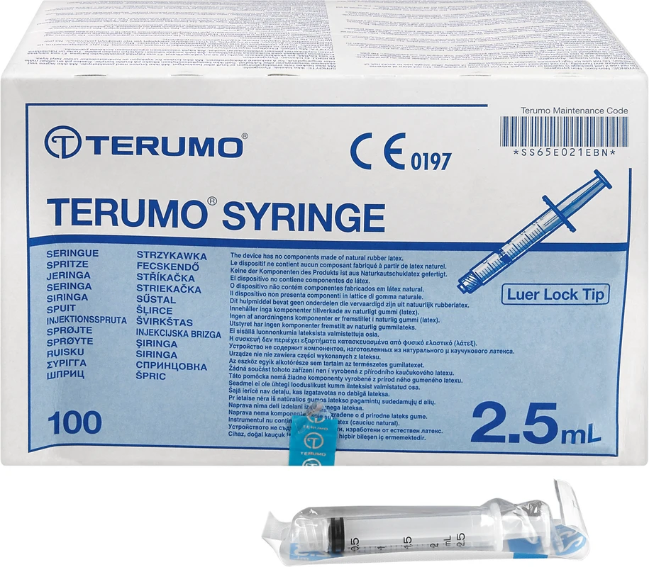 Terumo® Spritzen Packung 100 Stück 2,5 ml