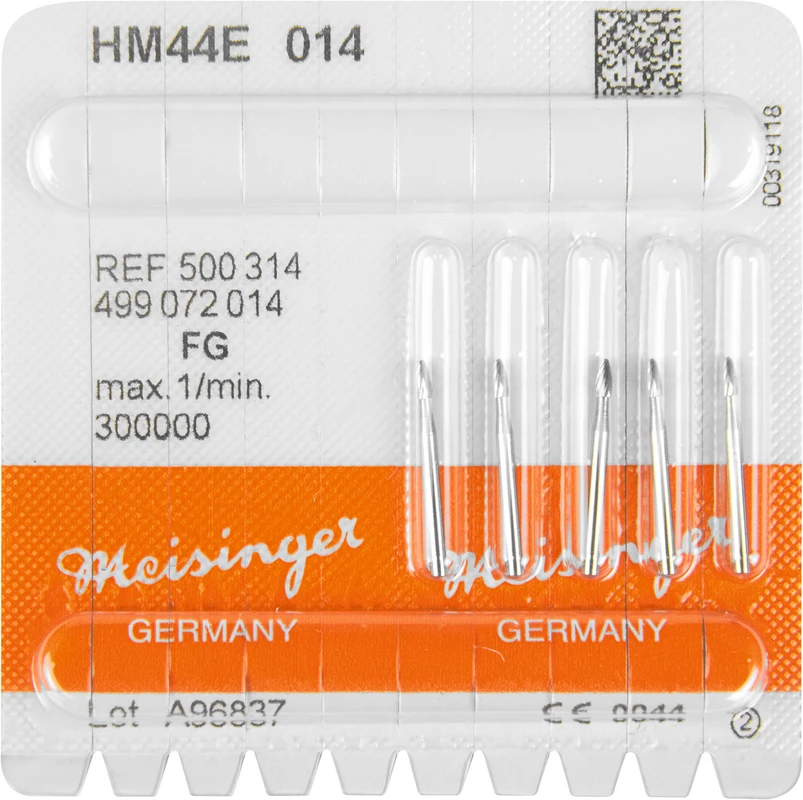 HM-Finierer 44E Packung 5 Stück fein, FG, Figur 499 Eiform, 3,3 mm, ISO 014