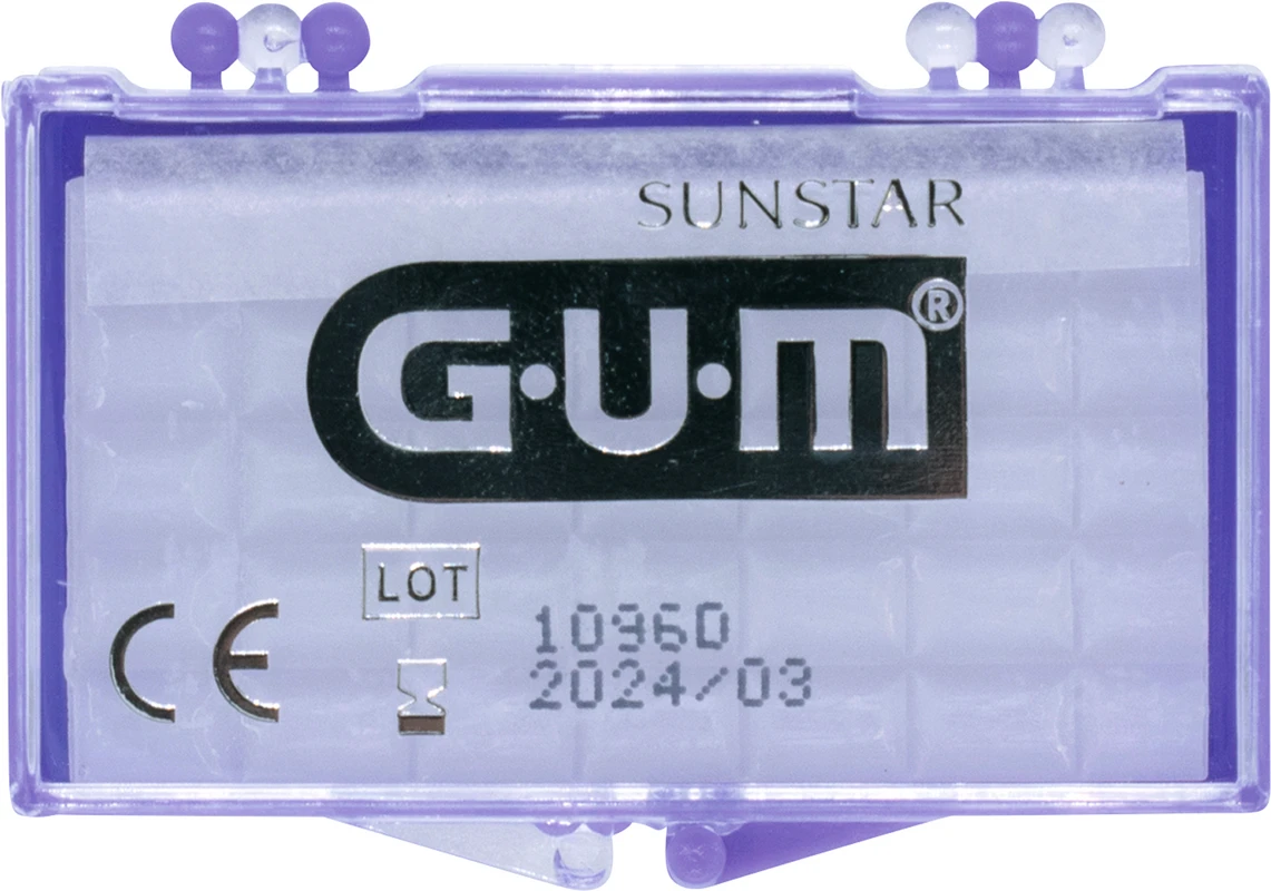 GUM® ORTHO Wachs Praxisbox 24 Stück im Etui geschmacksneutral
