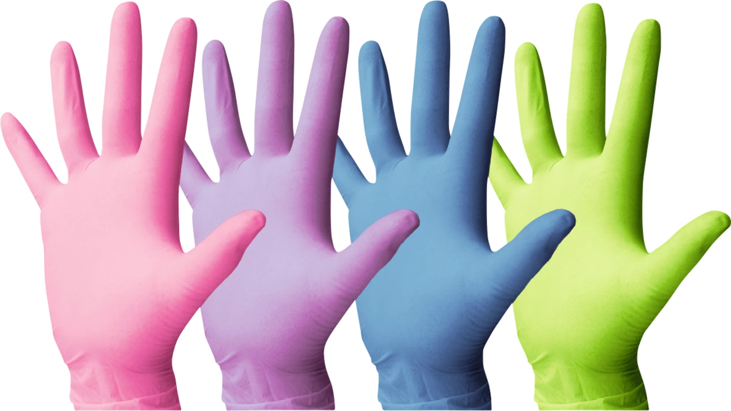 Monoart® Einmalhandschuhe Latex Packung 100 Stück puderfrei, blau, XS