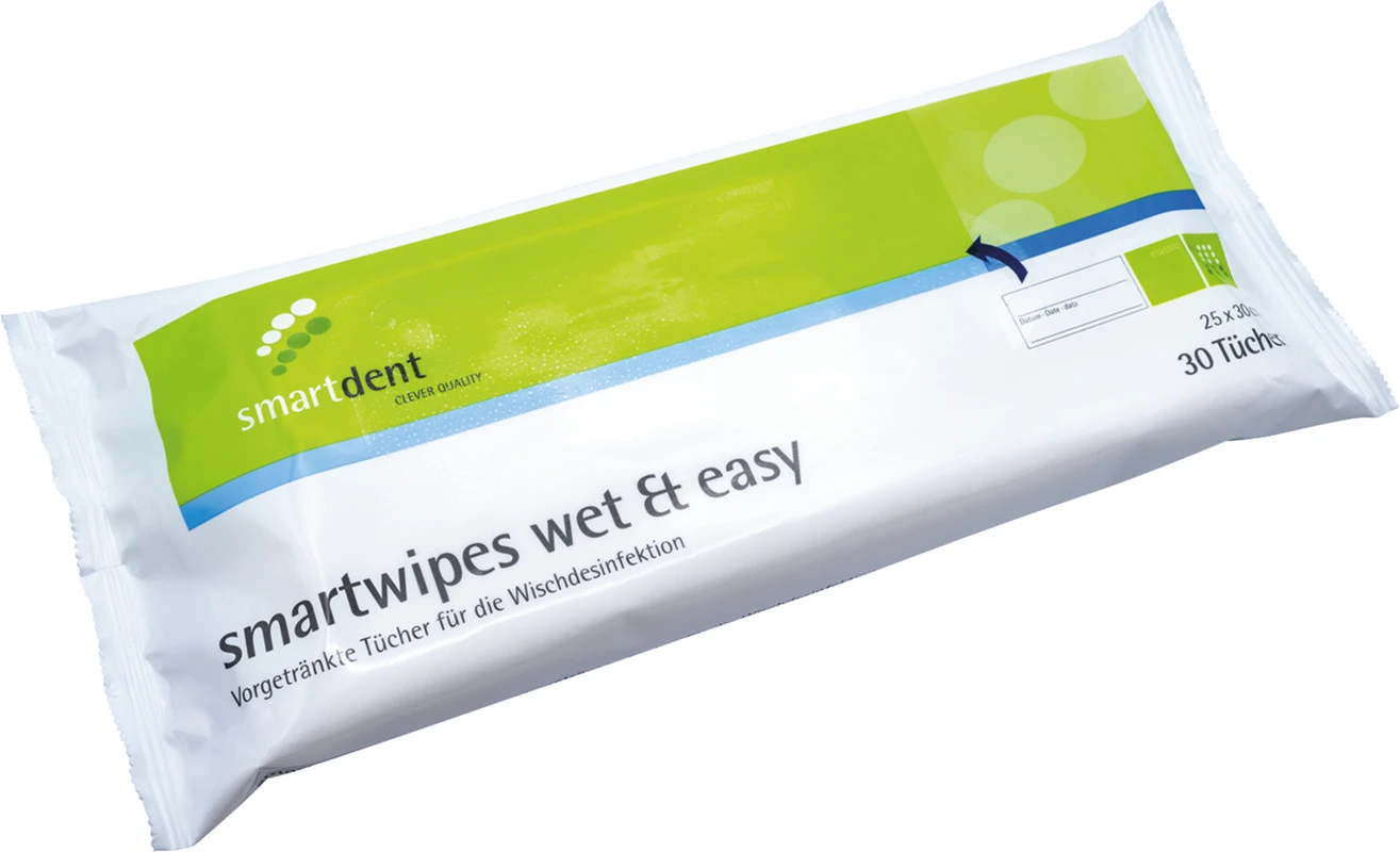 smartwipes wet & easy Packung 30 Stück 25 x 30 cm
