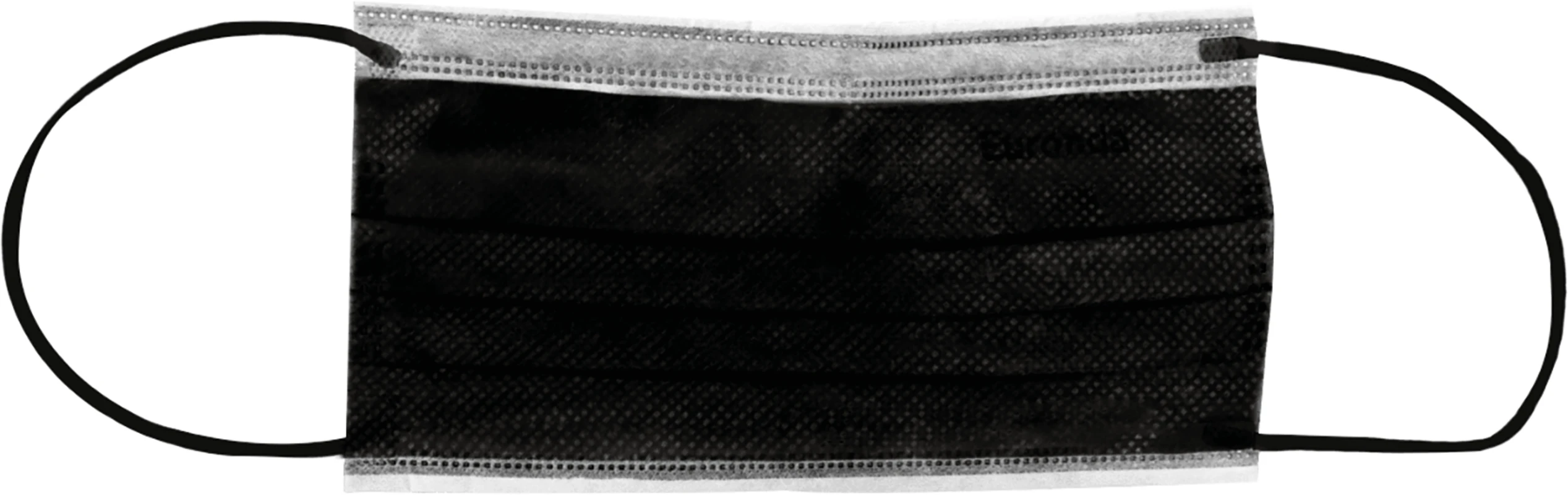 Monoart® Mundschutz Box 50 Stück mit Gummizug, schwarz