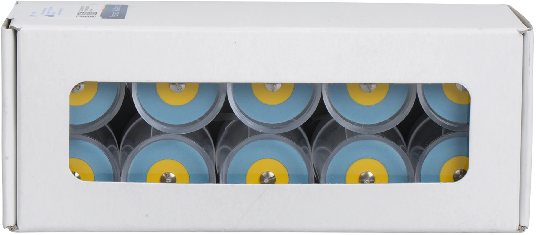 EVE DIAPOL® Packung 10 Stück blau grob, HP, Figur Linse, 26 x 2 mm