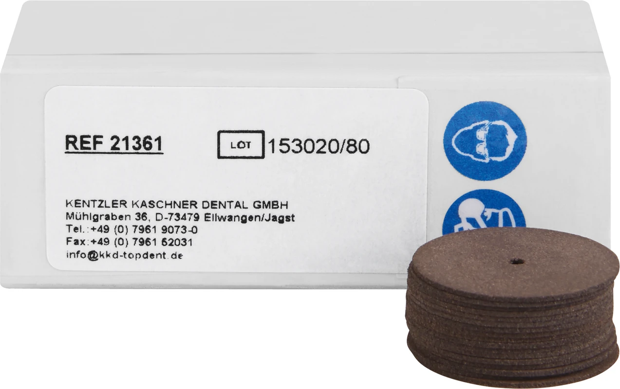 TOPDENT Stahl-Trennscheiben Packung 100 Stück Ø 23 mm x 0,63 mm