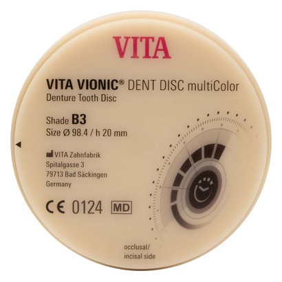 VITA VIONIC® DENT DISC multiColor - Stück Ø 98,4 mm, H 20 mm, B3