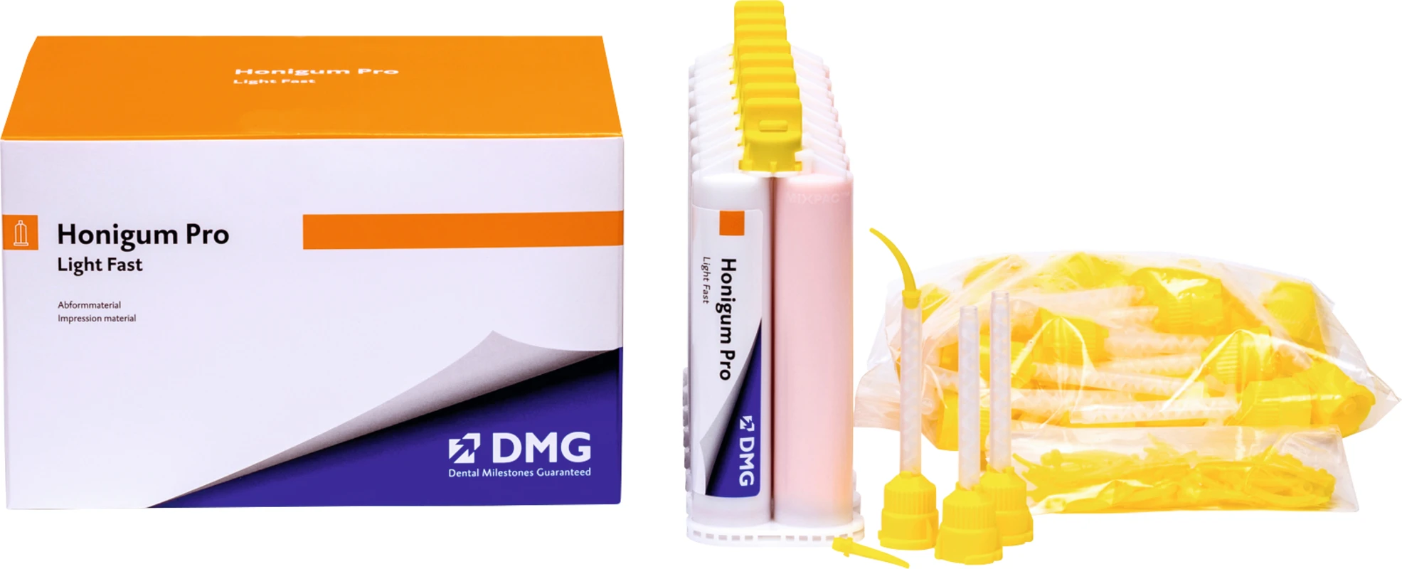 Honigum Pro Light Vorteilspackung 8 x 50 ml Doppelkartusche Fast, Zubehör