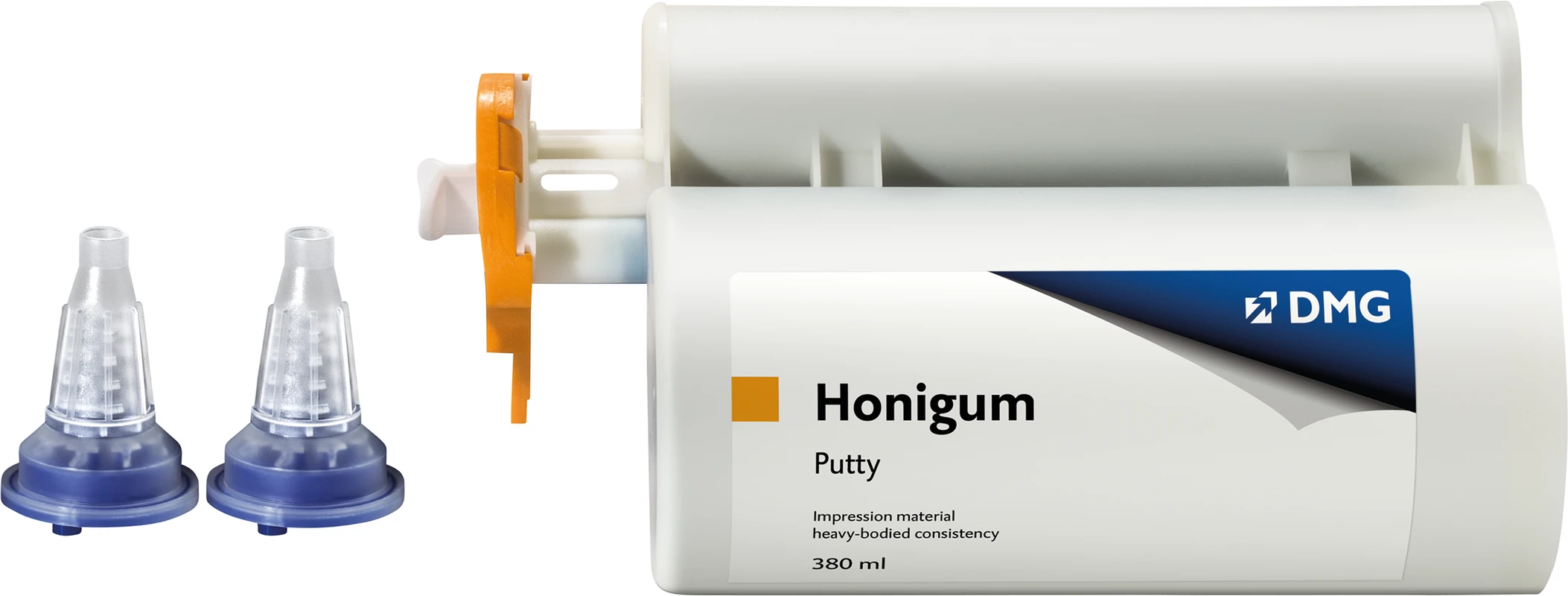 Honigum Putty Vorteilspackung 5 x 380 ml Doppelkartusche, 50 MixStar-Tips