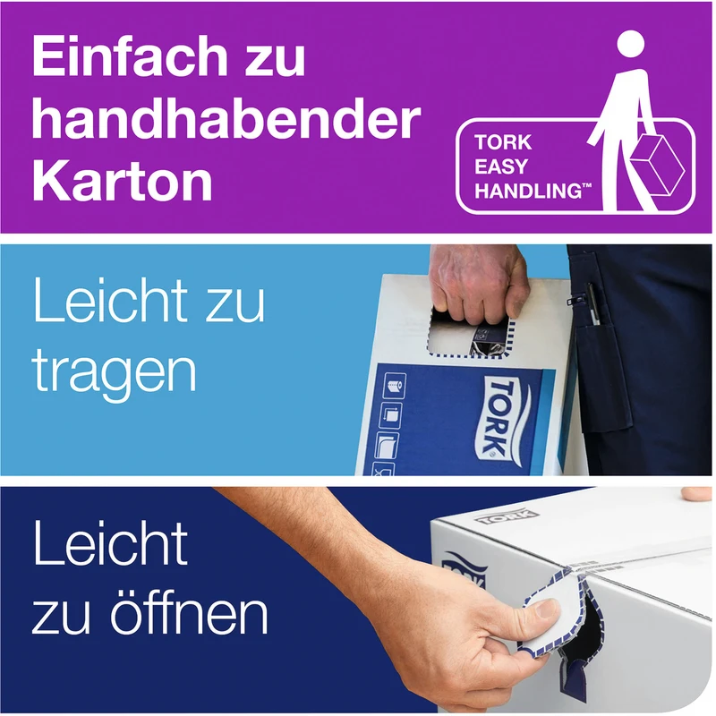 TORK® extra weiche Zickzack Handtücher (V-Falz) H3 System Karton 15 x 200 Stück 2-lagig, extra weich, 23 x 22,6 cm, hochweiß