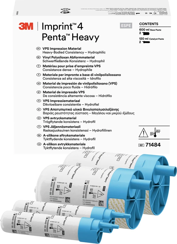 Imprint™ 4 Penta™ Heavy Refill Packung 2 x 300 ml Basispaste, 2 x 60 ml Katalysator Heavy Imprint™ 4 Penta™ Heavy 3M