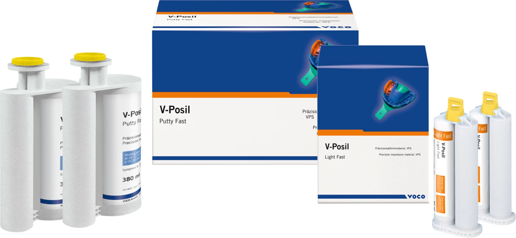 V-Posil Starterset Putty FastLight Fast mit Kartusche