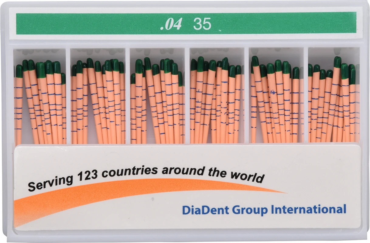 DiaDent® Dia-Pro Guttaperchaspitzen Packung 60 Stck, Taper.04, ISO 035