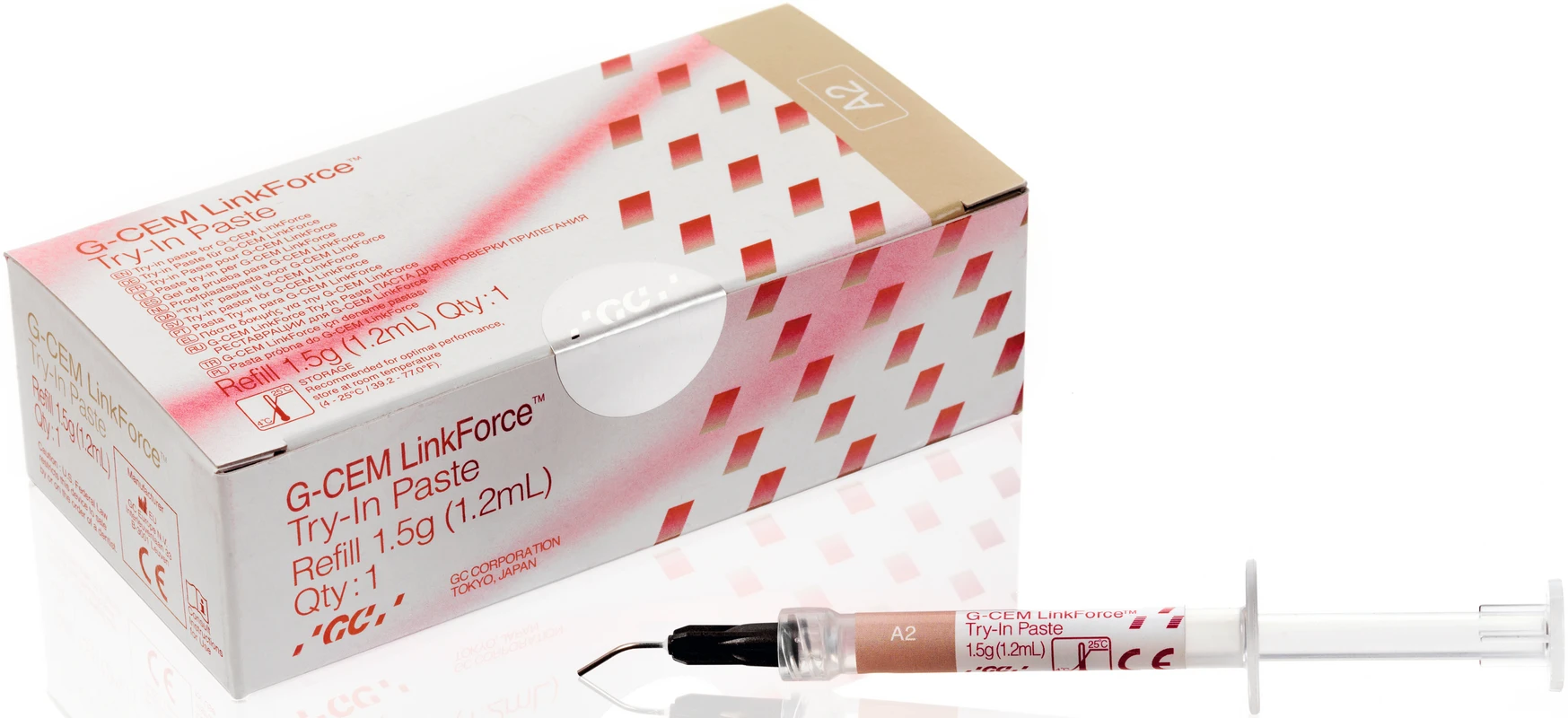 GC G-CEM LinkForce™ Spritze 1,5 g Try-In-Paste A2