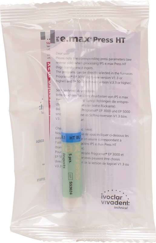 IPS e.max® Press Packung 5 Rohlinge HT BL1