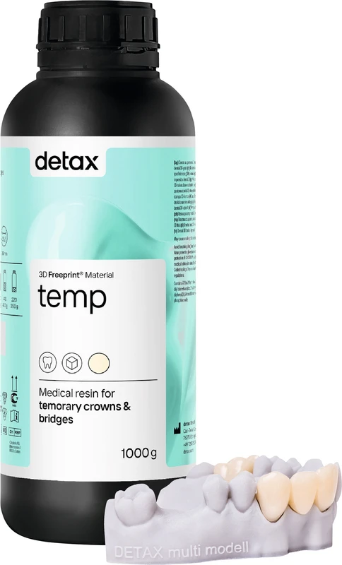 FREEPRINT® temp Flasche 1 kg Kunststoff 385 nm, A2