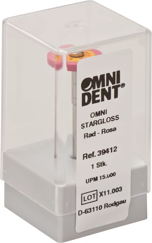Omni StarGloss Stück rosa mittelgrob, HP, Figur 372 Rad, 2,5 mm, ISO 170