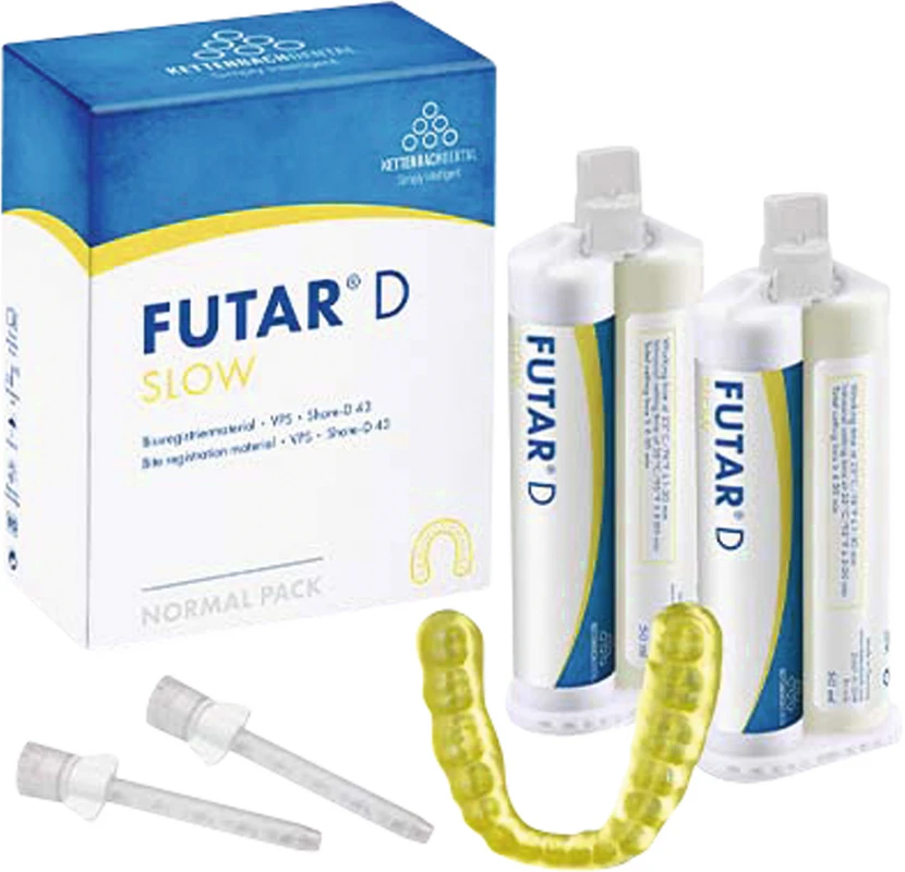 Futar® D Slow Packung 2 x 50 ml Doppelkartusche, 6 Mischkanülen